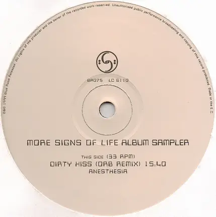 Anesthesia / X-Dream - More Signs Of Life Album Sampler
