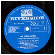LP - Bunk Johnson And His New Orleans Band, Kid Ory And His Creole Jazz Band, Kid Rena's Delta Jazz Band - New Orleans Legends - Mono