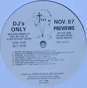 LP - Big Pig, Sting, T-Coy, ... - November 87 Previews