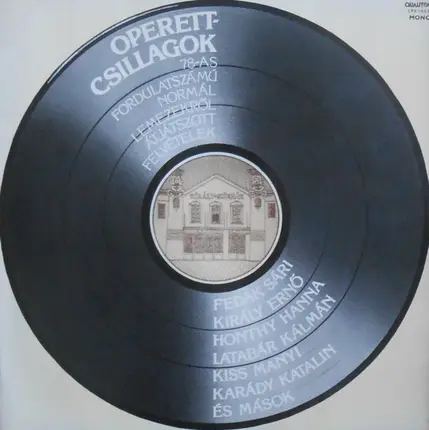 Honthy Hanna / Kiraly Erno a.o. - Operetta Stars