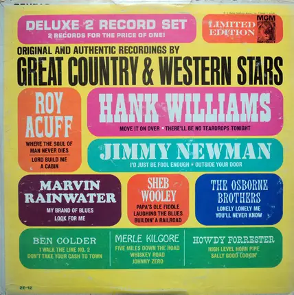 Hank William / Merle Kigore Shev Wooley - Original And Authentic Recordings
