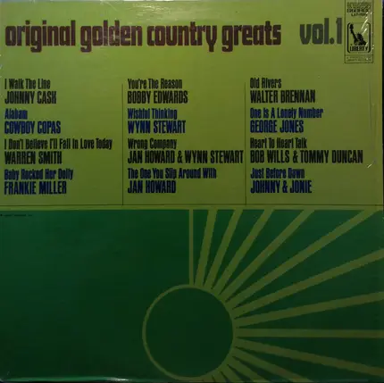 Original Golden Country Greats Vol. 1 - Original Golden Country Greats Vol. 1
