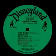 LP - Walt Disney - A Happy Birthday Party With Winnie The Pooh - Gatefold + Booklet - Green Label