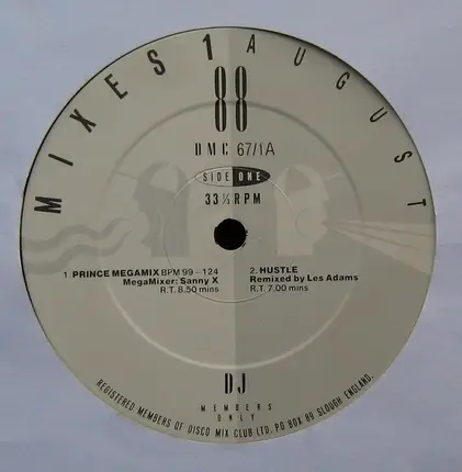 DMC House Soul Sampler - August 88 - Mixes 1