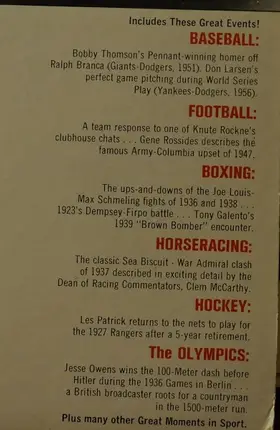 Duke Snider a.o. - Autolite Presents Great Moments In Sports