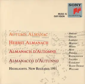 Wolfgang Amadeus Mozart - Autumn Almanac. Highlights. New Releases 1991