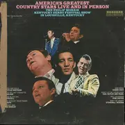LP - Billy Walker,The Statler Brothers, Johnny Cash - America's Greatest Country Stars Live And In Person - Mono