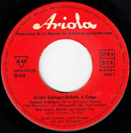 Various - Ariola Schlager-Rakete, 6. Folge