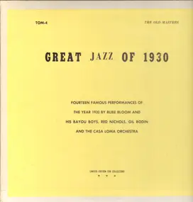 Rube Bloom - Great Jazz Of 1930