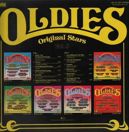 Percy Sledge, Zombies, Chubby Checker a.o. - Oldies Vol. 8