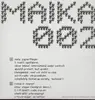Double LP - Various Artists - Maika 002
