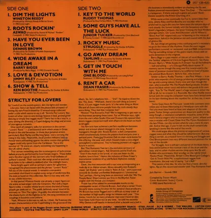 Dean Fraser, Barry Biggs, Ruddy Thomas - Strictly For Lovers