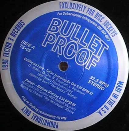 Blahzay Blahzay, TuPac, R. Kelly - Bullet Proof Vol. 5