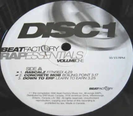 Beat Factory / Various - Rap Essentials Volume 1