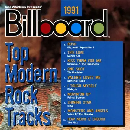 Big Audio Dynamite II, Daniel Ash, Siouxsie & The Banshees - Billboard Top Modern Rock Tracks, 1991