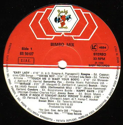 Samantha Fox, Scotch, Spagna - Bimbo Mix