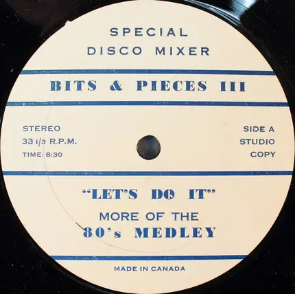 Disco Sampler - Bits & Pieces III - Let's Do It