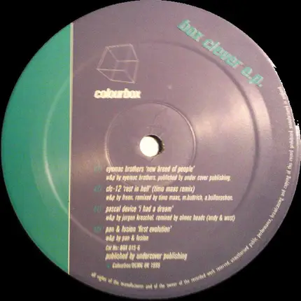 CFC-12, Pascal Device a.o. - Box Clever E.P.
