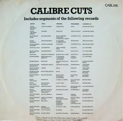 Aquarian Dream, Phoenix, Big Apple Rock - Calibre Cuts