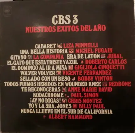 Liza Minelli / Michel Fugain a.o. - CBS 3 - Nuestros Exitos Del Año