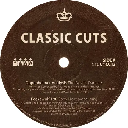 Oppenheimer Analysis / - Classic Cuts