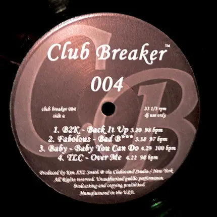 B2K, TLC a.o. - Club Breaker 004