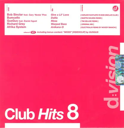 Bob Sinclair ; Gusgus ; Afrika System - Club Hits 8