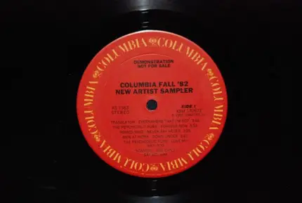 Various - Columbia Fall '82 New Artists Sampler