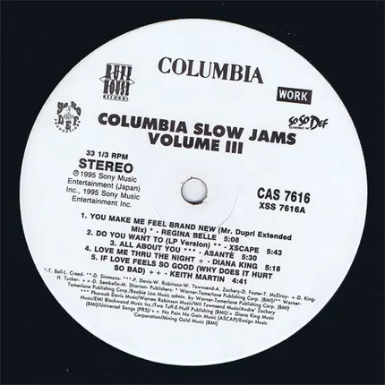 Regina Belle, Xscape, Asanté a.o. - Columbia Slow Jams III