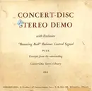 LP - The Modernes / The Mike Simpson Orchestra a.o. - Concert-Disc Stereo Demo With Exclusive 'Bouncing Ball' Balance Control Signal Plus Excerpts From The Outstanding Concert-Disc Stereo Library