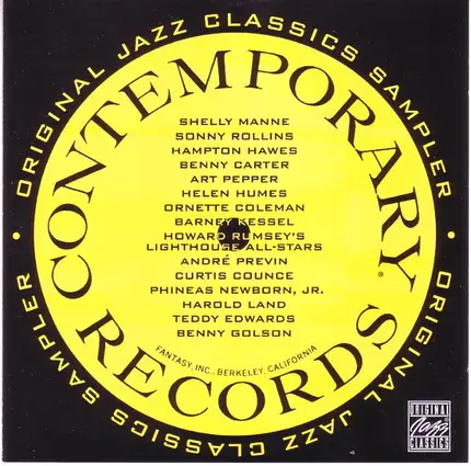 Various - Contemporary Original Jazz Classics Sampler