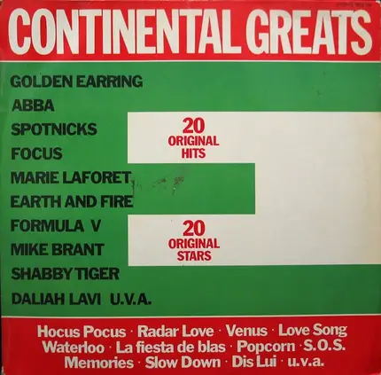 Golden Earring, ABBA, Spotnicks, ... - Continental Greats