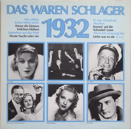 Hans Albers / Lilian Harvey / Willy Fritsch a.o. - Das Waren Schlager 1932