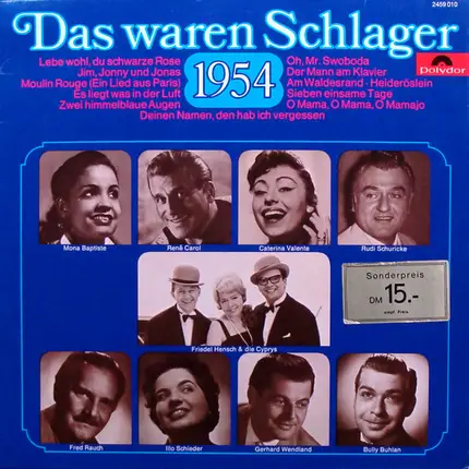 Gerhard Wendland, Fred Rauch a.o. - Das Waren Schlager 1954