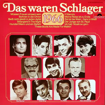 Connie Francis, Roy Black, a.o. - Das Waren Schlager 1966