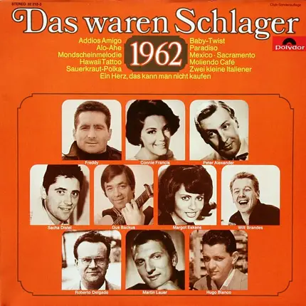 Freddy, Connie Francis, Peter Alexander … - Das Waren Schlager 1962