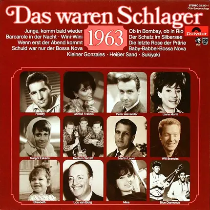 Freddy, Liane Monti, Margot Eskens etc. - Das Waren Schlager 1963