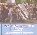 7inch Vinyl Single - Unholy Grave, Gasp, Benumb et al. - Deadly Encounters Volume 2 - An International Compilation - Green Marbled Vinyl