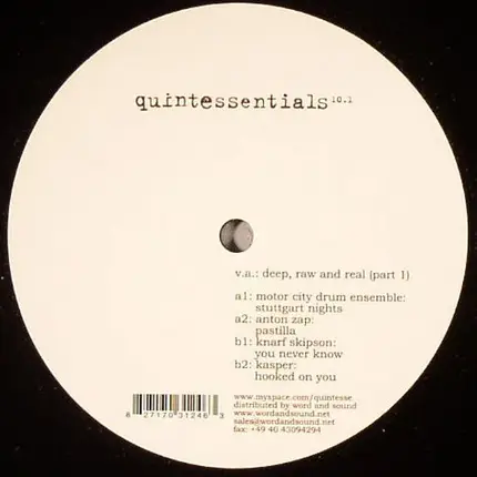Kasper, Skipson, a.o. - Deep, Raw And Real (Part 1)