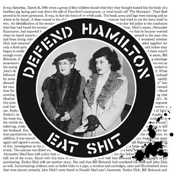 At What Cost, Born Wrong, DEBT'D - Defend Hamilton Eat Shit