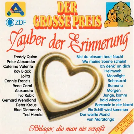 Peter Alexander / Freddy Quinn a.o. - Der Grosse Preis - Zauber Der Erinnerung