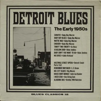 Hastings Street Orchestra / Memphis Minnie / Sonny Boy Williamson a.o. - Detroit Blues - The Early 1950s