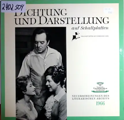 Various - Dichtung Und Darstellung Auf Schallplatten - Frankfurter Buchmesse 1966