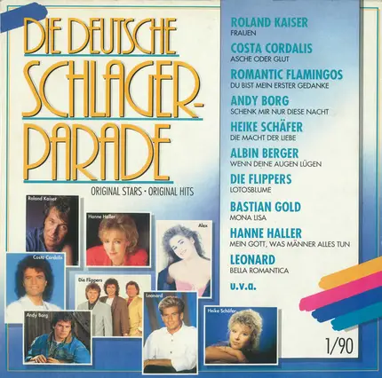 Roland Kaiser, Costa Cordalis, Romantic Flamingos, a.o. - Die Deutsche Schlagerparade 1/90
