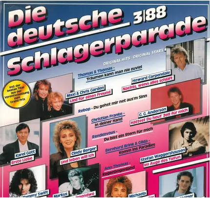 Maxi & Chris Garden, Cindy Berger, Bernhard Brink, Stefan Waggershausen - Die Deutsche Schlagerparade 3/88