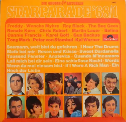Belina, Kai Warner, Freddy, a.o. - Die Grosse & Aktuelle Starparade '68/1