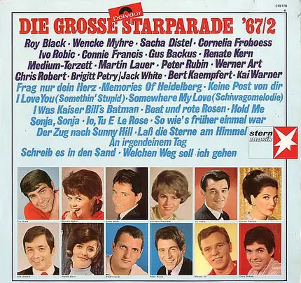 Ivo Robic, Roy Black, Gus Backus, a.o. - Die Grosse Starparade '67/2