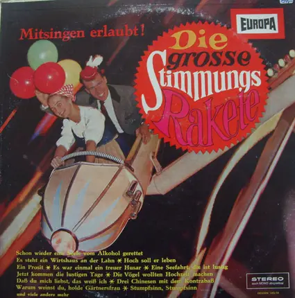Die Sänger von Finsterwalde, Die Stimmungsknüller, a.o. - Die Grosse Stimmungsrakete - Mitsingen Erlaubt