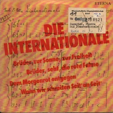 Großer Chor Des Berliner Rundfunks - Die Internationale
