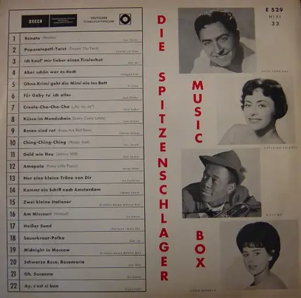 Caterina Valente, Werner Müller Und Sein Orchester a.o. - Die Spitzenschlager Music-Box